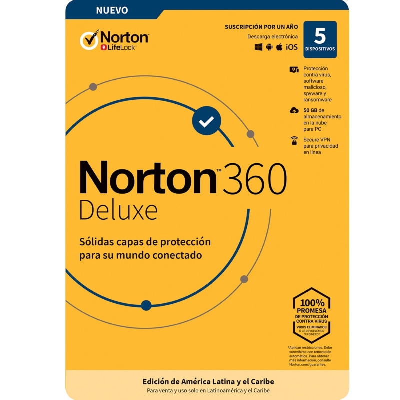 Norton 360 Deluxe 5 equipos