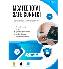 McAfee Total Protection con vpn safe connect