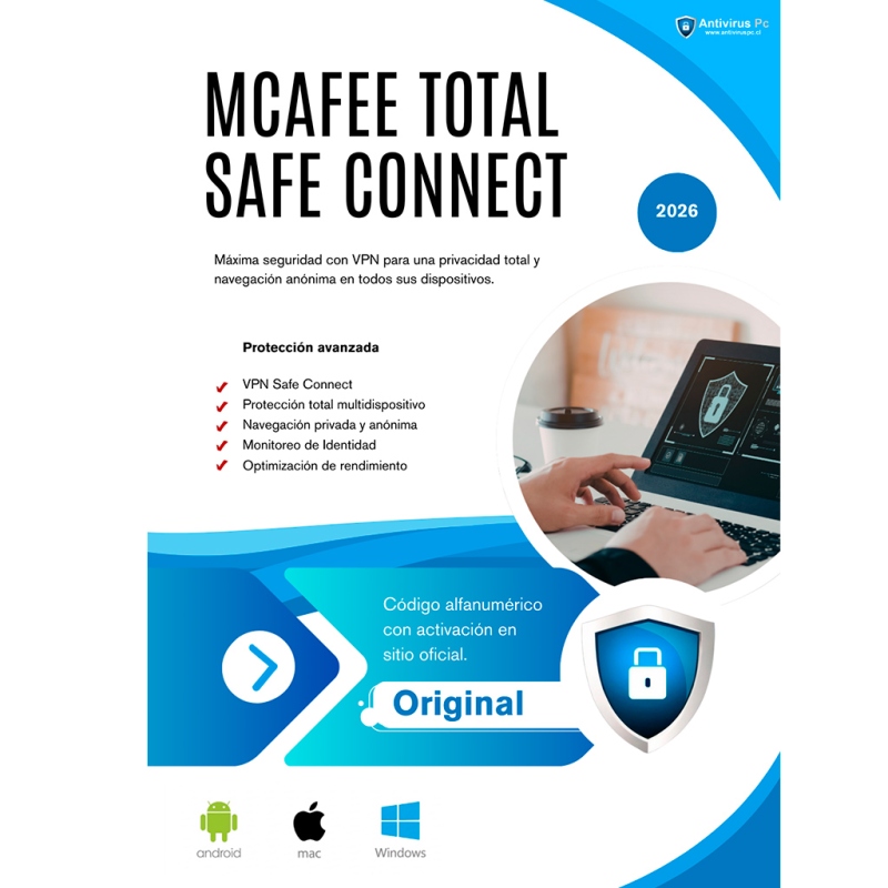 McAfee Total Protection con vpn safe connect